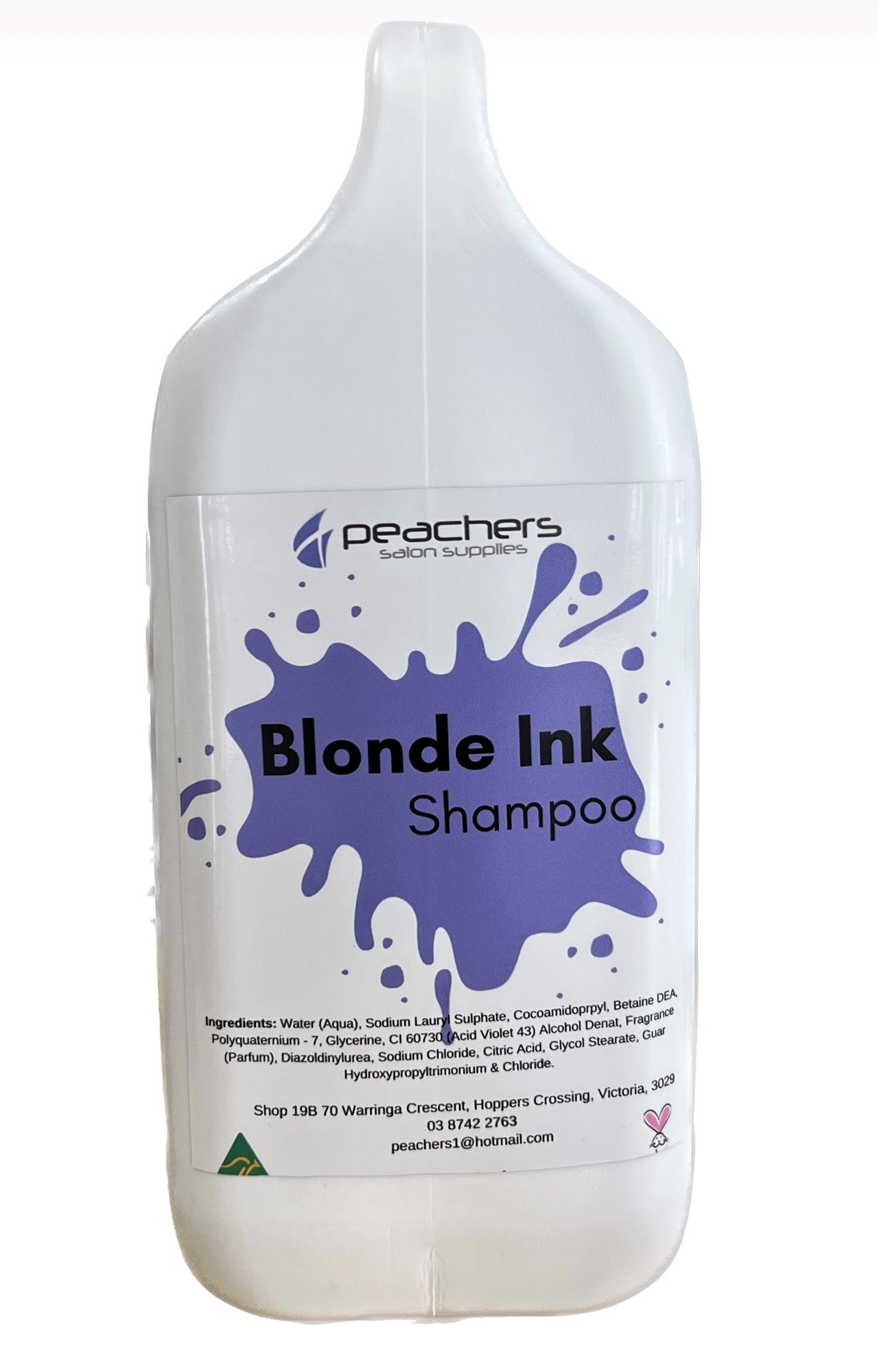 
                  
                    Peachers Blonde Ink Shampoo 5L - PICK UP ONLY
                  
                